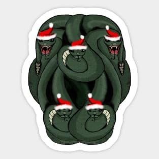 A wreath of Snakes Edit Sticker